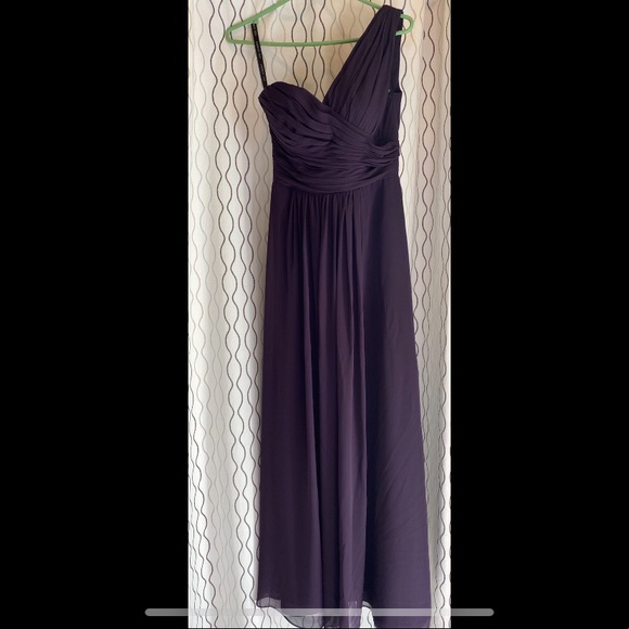 One-shoulder bridesmaid/grad/prom dress - Picture 3 of 7